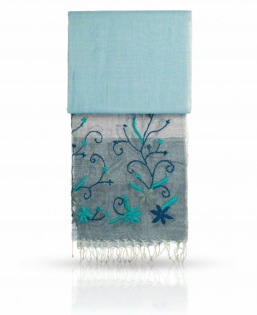 Палантин Женский ZW.EMB/BLUE2